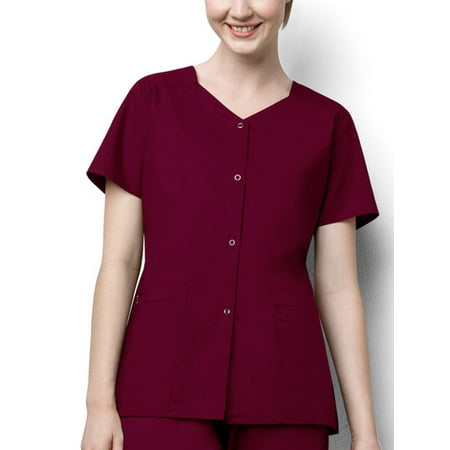 WonderWink WonderWORK Short Sleeve Snap Jacket Scrub Jacket