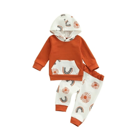 Sunisery Kids Baby Girls Boys Rainbow Print Hooded Long Sleeves Sweatshirt Casual Pants Outfits Set 12-18 Months
Sunisery Kids Baby Girls Boys Rainbow Print Hooded Long Sleeves Sweatshirt Casual Pants Outfits Set 12-18 Months