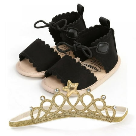 Infant Baby Girl Boy Sandal + Crown Headband Beach Sandals Soft Rubber Sole Anti-Slip Summer Bow Shoes Toddler Flats First Walkers Crib Shoe 0-18Months
Infant Baby Girl Boy Sandal + Crown Headband Beach Sandals Soft Rubber Sole Anti-Slip Summer Bow Shoes Toddler Flats First Walkers Crib Shoe 0-18Months