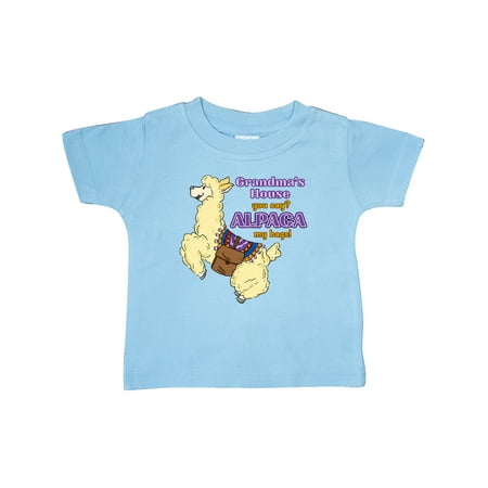Inktastic Cute Jumping Alpaca-Grandma s House You Say ALPACA my bags! Gift Baby Boy or Baby Girl T-Shirt
Inktastic Cute Jumping Alpaca-Grandma s House You Say ALPACA my bags! Gift Baby Boy or Baby Girl T-Shirt