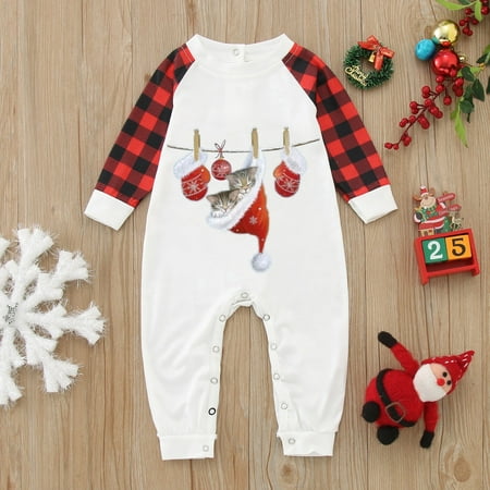 ERTUTUYI Baby Christmas Cute Plaid Prints Romper Plaid Family Clothes Baby Long Sleeve Plaid Prints Jumpsuit Red 3M
ERTUTUYI Baby Christmas Cute Plaid Prints Romper Plaid Family Clothes Baby Long Sleeve Plaid Prints Jumpsuit Red 3M