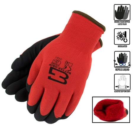Better Grip Winter Insulated Double Lining Rubber Coated Work Gloves 3 pairs/pack Red/Extra Large
Better Grip Winter Insulated Double Lining Rubber Coated Work Gloves 3 pairs/pack Red/Extra Large