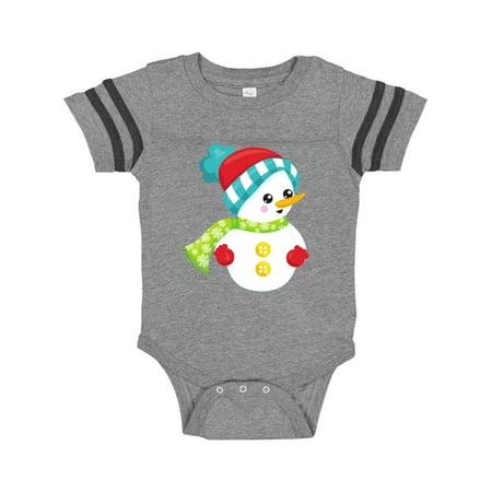 Inktastic Snowman With Hat Scarf Gloves Carrot Nose Gift Baby Boy or Baby Girl Bodysuit
Inktastic Snowman With Hat Scarf Gloves Carrot Nose Gift Baby Boy or Baby Girl Bodysuit