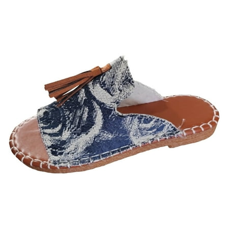 MIASHUI Summer Sandals for Women 2024 Women s Shoes Fashion Casual Flat Bottom Trendy Non Slip Beach Shoes Women s Tassel Sandals and Slippers Blue 6.5
MIASHUI Summer Sandals for Women 2024 Women s Shoes Fashion Casual Flat Bottom Trendy Non Slip Beach Shoes Women s Tassel Sandals and Slippers Blue 6.5