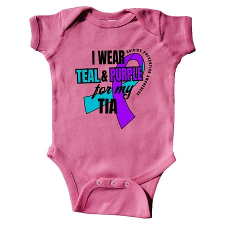Inktastic Suicide Prevention I Wear Teal and Purple for My Tia Gift Baby Boy or Baby Girl Bodysuit
Inktastic Suicide Prevention I Wear Teal and Purple for My Tia Gift Baby Boy or Baby Girl Bodysuit