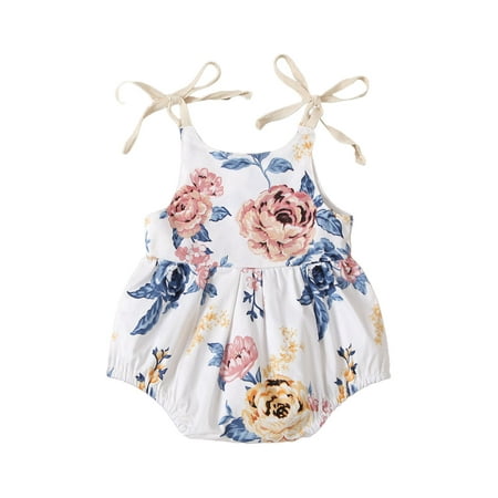 ZIYIXIN Summer Bodysuit for Newborn Baby Girl Sleeveless Flower Print Summer Bow Lace-Up Jumpsuit
ZIYIXIN Summer Bodysuit for Newborn Baby Girl Sleeveless Flower Print Summer Bow Lace-Up Jumpsuit