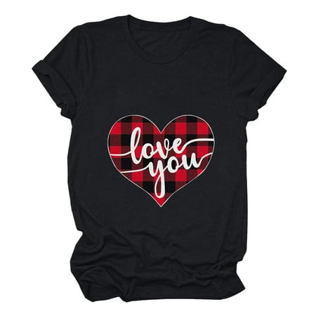 Crop Tops for Women Sequin Tops for Women Women s Valentine s Day Love Printed Casual Short Sleeve Round Neck Shirt High Top Women Maternity Tops on Sales Black XL
Crop Tops for Women Sequin Tops for Women Women s Valentine s Day Love Printed Casual Short Sleeve Round Neck Shirt High Top Women Maternity Tops on Sales Black XL