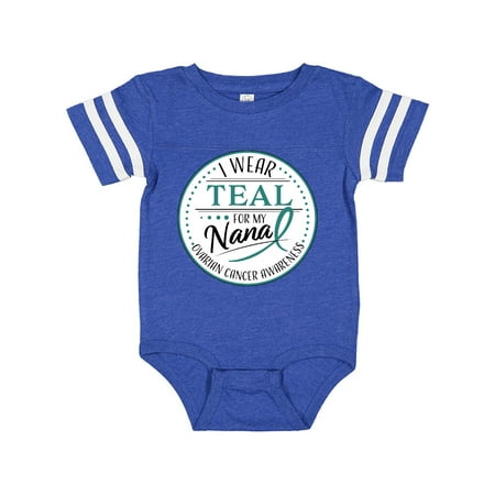 Inktastic I Wear Teal for my Nana-Ovarian Cancer Awareness Gift Baby Boy or Baby Girl Bodysuit
Inktastic I Wear Teal for my Nana-Ovarian Cancer Awareness Gift Baby Boy or Baby Girl Bodysuit