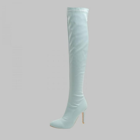 Tdoqot 2022 Boots for Women- High-Heels Casual Christmas Gifts Chunky Heel Women s Over-the-Knee Boots Light Blue 39
Tdoqot 2022 Boots for Women- High-Heels Casual Christmas Gifts Chunky Heel Women s Over-the-Knee Boots Light Blue 39