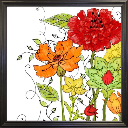 Aria II-COLBAK134722 Print 24"x24" by Color Bakery in a Black Grande