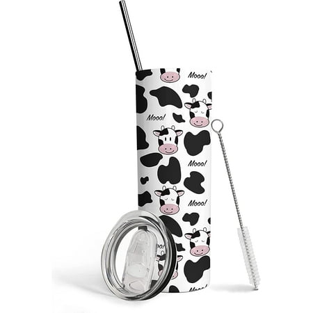 Cute Cow Tumbler with Straw and Lid 20 oz Double Wall Stainless Steel Vacuum Insulated Coffee Wine Tea Travel Mug Gifts for Women Black
Cute Cow Tumbler with Straw and Lid 20 oz Double Wall Stainless Steel Vacuum Insulated Coffee Wine Tea Travel Mug Gifts for Women Black