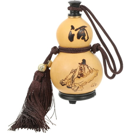 NUOLUX Gourd Water Bottle Indoor Gourd Craft Portable Water Bottle Gourd Wine Bottle Gift Gourd Decor