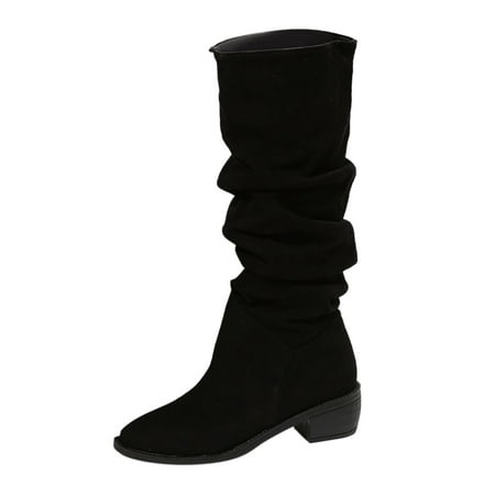 GNEIKDEING Autumn And Winter Women Mid Calf Boots Low Heel Pointed Solid Color Suede Slip On Comfortable Gift on Clearance
GNEIKDEING Autumn And Winter Women Mid Calf Boots Low Heel Pointed Solid Color Suede Slip On Comfortable Gift on Clearance