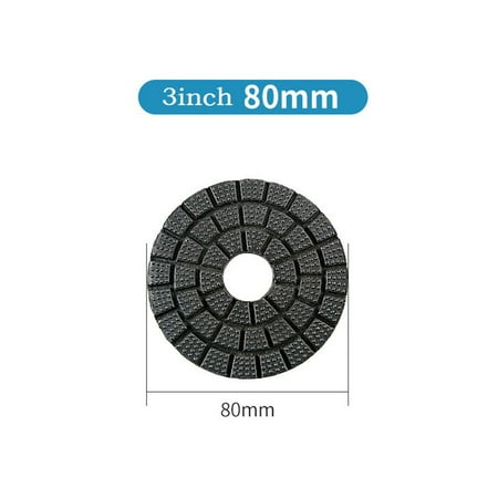 GLFILL 3Inch 80Mm Wet Diamond Polishing Pads Flexible Grinding Discs For Granite