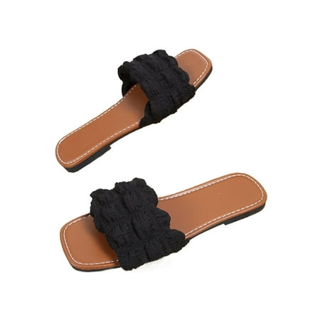 Welliumy Ladies Slides Beach Flat Sandals Square Toe Slide Shoes Outdoor Sandal Indoor Anti Skid Summer Black 8.5
Welliumy Ladies Slides Beach Flat Sandals Square Toe Slide Shoes Outdoor Sandal Indoor Anti Skid Summer Black 8.5