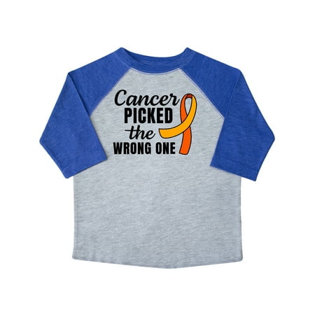 Inktastic Leukemia Awareness Cancer Picked the Wrong One Orange Ribbon Gift Toddler Boy or Toddler Girl T-Shirt
Inktastic Leukemia Awareness Cancer Picked the Wrong One Orange Ribbon Gift Toddler Boy or Toddler Girl T-Shirt