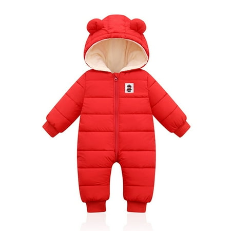 Maxcozy Baby Boy Girl Winter Warm Ear Hooded Romper Thick Down Jumpsuit Jacket or 0-12 Months
Maxcozy Baby Boy Girl Winter Warm Ear Hooded Romper Thick Down Jumpsuit Jacket or 0-12 Months