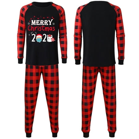 Christmas Letter Print Parent-child Wear Black and Red Plaid Pants Home Suit Long Sleeve Family Pajamas Set
Christmas Letter Print Parent-child Wear Black and Red Plaid Pants Home Suit Long Sleeve Family Pajamas Set