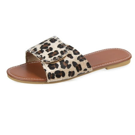 YanHoo Women s Flat Sandals Open Toe One Band Leopard Print Slip-on Sandal Summer Casual Dressy Beach Slippers Shoes
YanHoo Women s Flat Sandals Open Toe One Band Leopard Print Slip-on Sandal Summer Casual Dressy Beach Slippers Shoes