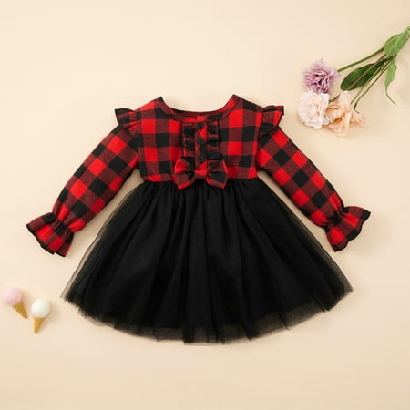 Toddler Baby Girls Christmas Buffalo Plaid Tutu Dress Uccdo Little Girls Ruffle Long Sleeve Dresses Princess Girl Xmas Lace Skirt Party Dress 12M-5T
Toddler Baby Girls Christmas Buffalo Plaid Tutu Dress Uccdo Little Girls Ruffle Long Sleeve Dresses Princess Girl Xmas Lace Skirt Party Dress 12M-5T