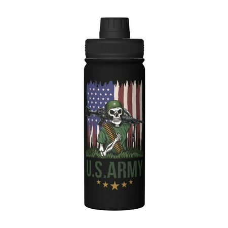 Machine Gun Skull American Army 18 Oz Water Bottles Insulated Water Bottle Stainless Steel Thermos with Flip Lid
Machine Gun Skull American Army 18 Oz Water Bottles Insulated Water Bottle Stainless Steel Thermos with Flip Lid