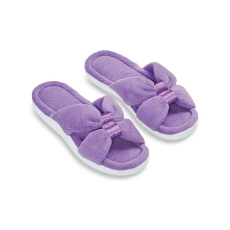 Collections Etc Classic Comfort Slip On Cushioned Terry Slippers