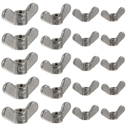Etereauty Wing Nuts Stainless Nutswing Bolt Wingnuts Nut Assortment Steel Tools Accessories Diy Handle Hardwares Devices