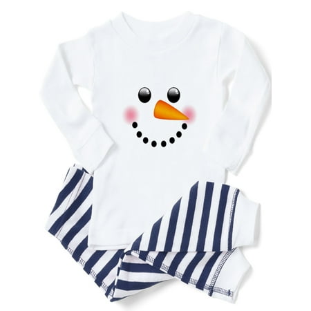 CafePress - Snowman Face - Toddler Long Sleeve Pajama set