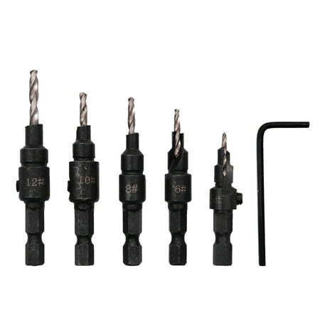 5 Pcs Wood Drill Wood Hole Reamer Titanium Plated Golden Drill Bit Taper Drill Wrenches Reamer Hex Drill Bit
5 Pcs Wood Drill Wood Hole Reamer Titanium Plated Golden Drill Bit Taper Drill Wrenches Reamer Hex Drill Bit