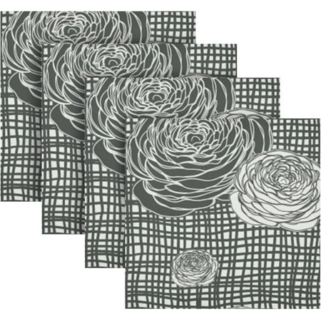 BESTKITTY Seamless Floral Black Cloth Napkins Set of 4 Washable Polyester Dinner Napkins 20 x 20 in Soft Reusable Table Linen Napkins for Home Xmas Holiday Party Wedding
BESTKITTY Seamless Floral Black Cloth Napkins Set of 4 Washable Polyester Dinner Napkins 20 x 20 in Soft Reusable Table Linen Napkins for Home Xmas Holiday Party Wedding