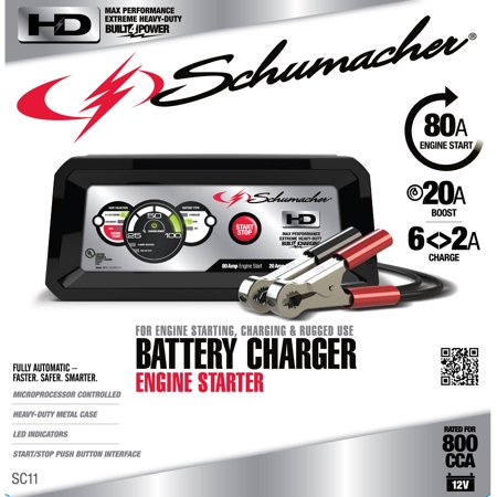 Schumacher Electric 80-Amp Engine Start Metal Case Battery Charger