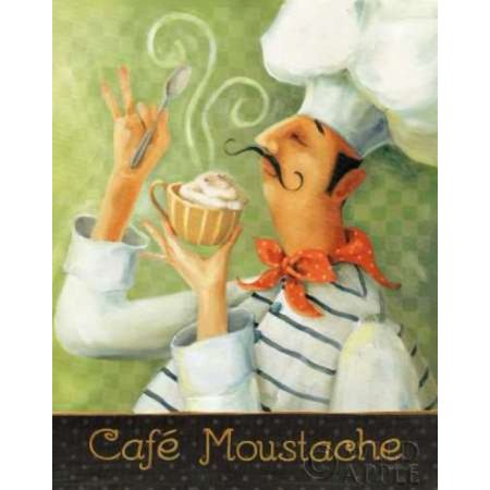 Cafe Moustache II Rolled Canvas Art - Lisa Audit (11 x 14)