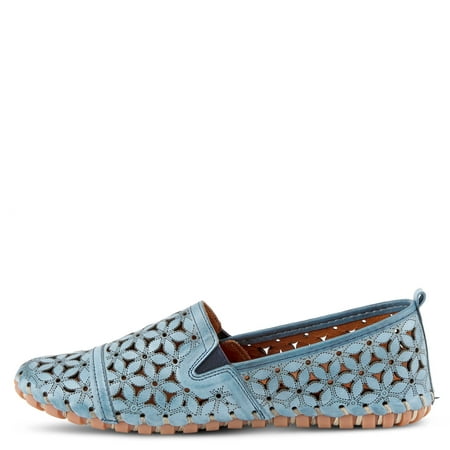 Spring Step Women s Flowerflow Slip-On Shoe Blue EU 43 / US 11.5-12