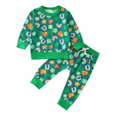 Baby Girls Casual Outfit Sets Long Sleeve St.Patric.K Day Prints T Shirt Pullover Tops And Pants Outfit Sets 2 Piece 3-6 Months
Baby Girls Casual Outfit Sets Long Sleeve St.Patric.K Day Prints T Shirt Pullover Tops And Pants Outfit Sets 2 Piece 3-6 Months