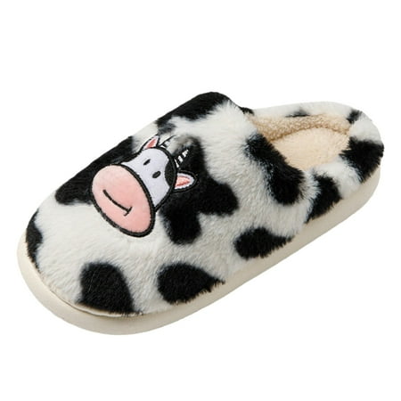 Quealent Adult Women Shoes Slipper Women Cute Cartoon Cow Cotton Slippers Indoor Anti and Warm Plush Shoes In Women Slippers Memory Foam Hard Sole White 7.5
Quealent Adult Women Shoes Slipper Women Cute Cartoon Cow Cotton Slippers Indoor Anti and Warm Plush Shoes In Women Slippers Memory Foam Hard Sole White 7.5