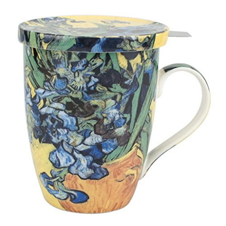 McIntosh Trading - Tea Mug w/ Infuser & Lid - VanGogh Irises 
McIntosh Trading - Tea Mug w/ Infuser & Lid - VanGogh Irises