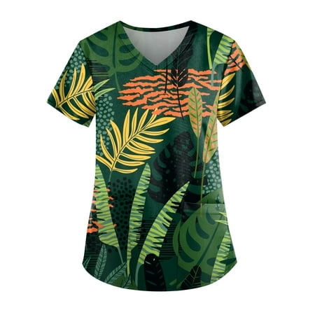 TKing Fashion Independence Day Women Plus Size Scrubs Top V-Neck Short Sleeve Printed Pockets Work Blouse for Women Green L
TKing Fashion Independence Day Women Plus Size Scrubs Top V-Neck Short Sleeve Printed Pockets Work Blouse for Women Green L