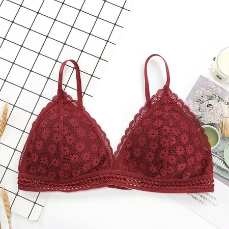 Jialili Women s New Sling Underwear Wrapped Chest Lace Without Steel Ring Underwear Wine F
Jialili Women s New Sling Underwear Wrapped Chest Lace Without Steel Ring Underwear Wine F