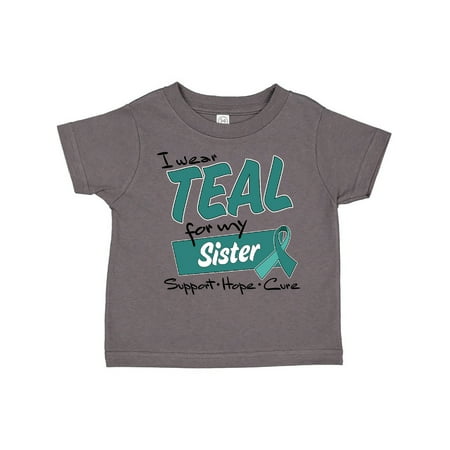 Inktastic I Wear Teal for my Sister-Support Hope Cure Gift Toddler Boy or Toddler Girl T-Shirt
Inktastic I Wear Teal for my Sister-Support Hope Cure Gift Toddler Boy or Toddler Girl T-Shirt
