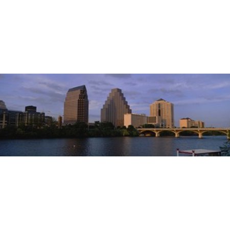 Bridge over a river Congress Avenue Bridge Austin Texas USA Canvas Art - Panoramic Images (36 x 13)