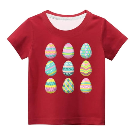 FRSASU Toddler Kidss Easter Easter Eggs Print Round Neck Print Short Sleeve Top Red 13 Years
FRSASU Toddler Kidss Easter Easter Eggs Print Round Neck Print Short Sleeve Top Red 13 Years