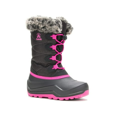 Kamik Girls The Snowgypsy 4 Winter Boot Black/Rose - NF8998-BRO BLACK/ROSE