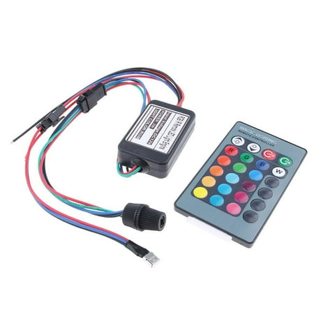 LED Mini RGB Side Glow Fiber Optic Light Source Illuminator Fr 3-6Mm Fiber