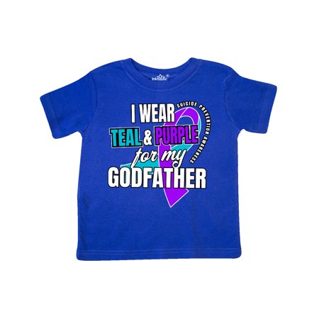 Inktastic Suicide Prevention I Wear Teal and Purple for My Godfather Gift Toddler Boy or Toddler Girl T-Shirt
Inktastic Suicide Prevention I Wear Teal and Purple for My Godfather Gift Toddler Boy or Toddler Girl T-Shirt