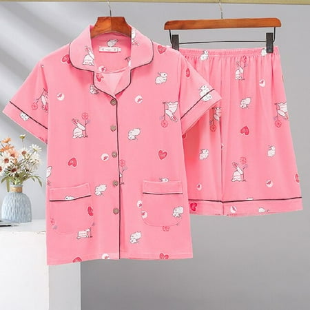 DanceeMangoo 2 Pieces Pijamas Women Over Size Pyjamas Short Sleeve Casual Home Wear Clothes Summer Pajama Sets Full Cotton Sleepwear Set
DanceeMangoo 2 Pieces Pijamas Women Over Size Pyjamas Short Sleeve Casual Home Wear Clothes Summer Pajama Sets Full Cotton Sleepwear Set