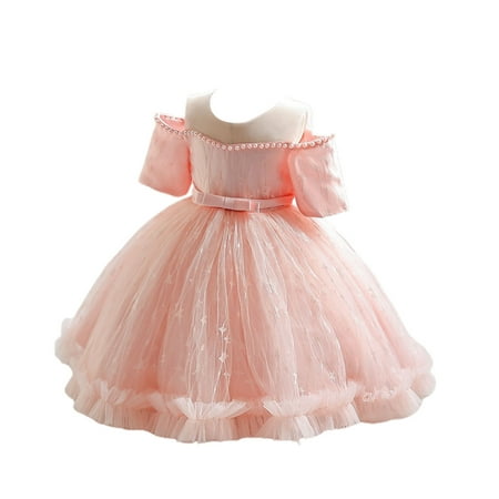 Jalioing Puffy Princess Dress for Toddler Kids Girl Bubble Sleeve Layered Tulle Skirt Birthday Party Dresses (3-4 Years Pink)
Jalioing Puffy Princess Dress for Toddler Kids Girl Bubble Sleeve Layered Tulle Skirt Birthday Party Dresses (3-4 Years Pink)
