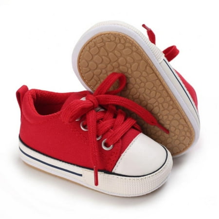 Baby Shoes Boys Girls Canvas Sneaker Soft Anti-Slip Sole Newborn Infant First Walkers Toddler Casual Crib Shoes (0-18 Months) 2/M Size
Baby Shoes Boys Girls Canvas Sneaker Soft Anti-Slip Sole Newborn Infant First Walkers Toddler Casual Crib Shoes (0-18 Months) 2/M Size