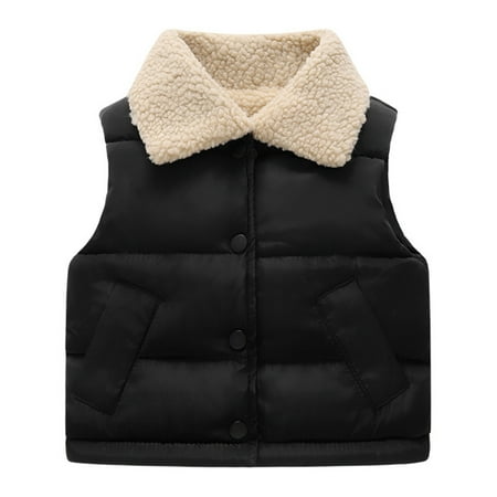 Toddler Boys Girls Solid Color Winter Button Coat Jacket Vest Thicken Warm Children Outwear
Toddler Boys Girls Solid Color Winter Button Coat Jacket Vest Thicken Warm Children Outwear