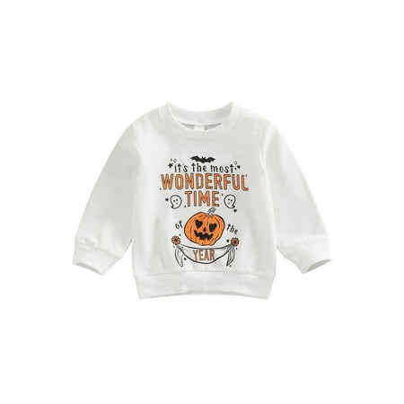 Infant Baby Halloween Pullover Long Sleeve Letter Cartoon Print Sweatshirt Spring Fall Clothes
Infant Baby Halloween Pullover Long Sleeve Letter Cartoon Print Sweatshirt Spring Fall Clothes