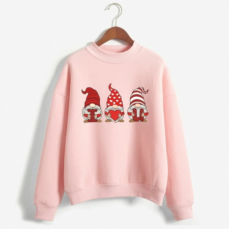 Hvyesh Women Valentine s Day Casual Sweatshirt Heart/ Angel Baby/ Letter Print Long Sleeve Round Neck Loose Pullover Tops Pink shirts for women S
Hvyesh Women Valentine s Day Casual Sweatshirt Heart/ Angel Baby/ Letter Print Long Sleeve Round Neck Loose Pullover Tops Pink shirts for women S